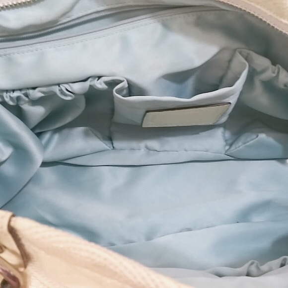 Coach - Yellow Leather & Canvas Diaper/Tote Bag - Picture 7 of 11